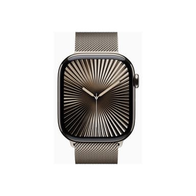 APPLE Watch Series 10 GPS + Cellular 46mm Natural Titanium Case with Natural Milanese Loop - S/M