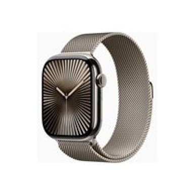 APPLE Watch Series 10 GPS + Cellular 46mm Natural Titanium Case with Natural Milanese Loop - S/M