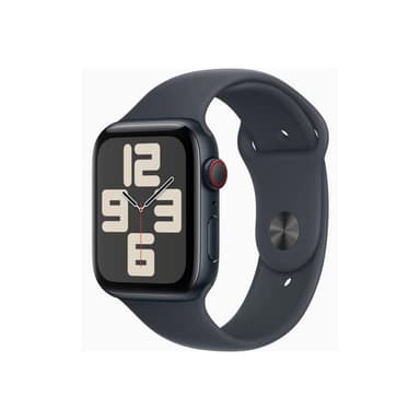 APPLE Watch SE GPS + Cellular 44mm Midnight Aluminium Case with Midnight Sport Band - M/L