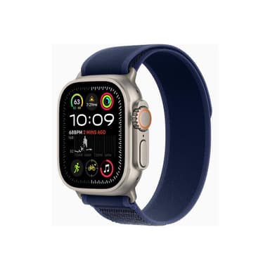APPLE Watch Ultra 2 GPS + Cellular 49mm Natural Titanium Case with Blue Trail Loop - S/M