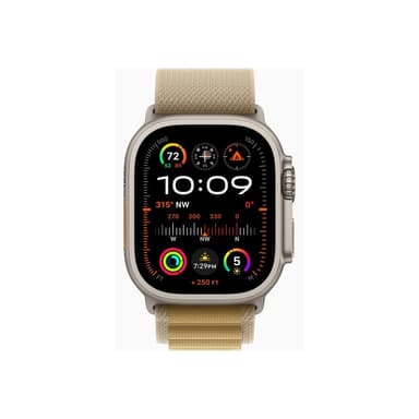 APPLE Watch Ultra 2 GPS + Cellular 49mm Natural Titanium Case with Tan Alpine Loop - Large