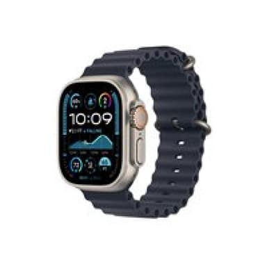 APPLE Watch Ultra 2 GPS + Cellular 49mm Natural Titanium Case with Navy Ocean Band