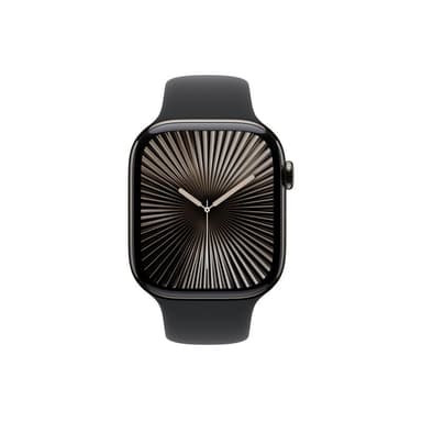 APPLE Watch Series 10 GPS + Cellular 46mm Slate Titanium Case with Black Sport Band - M/L Telefonie
