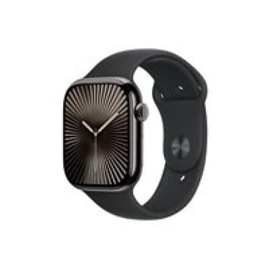 APPLE Watch Series 10 GPS + Cellular 46mm Slate Titanium Case with Black Sport Band - M/L Telefonie
