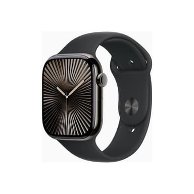 APPLE Watch Series 10 GPS + Cellular 46mm Slate Titanium Case with Black Sport Band - S/M
