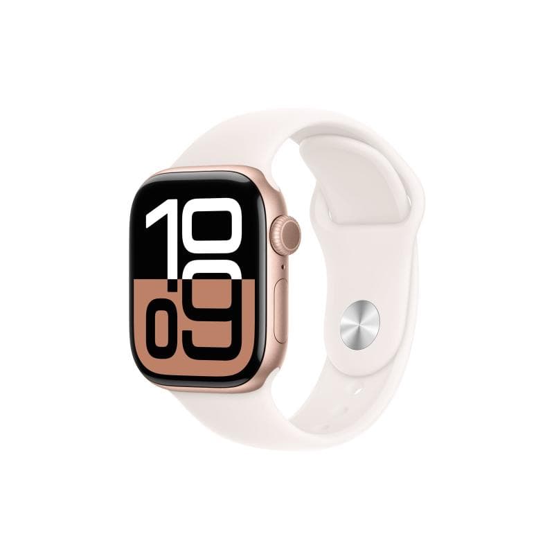 APPLE Watch Series 10 GPS + Cellular 42mm Rose Gold Aluminium Case with Light Blush Sport Band - S/M Telefonie