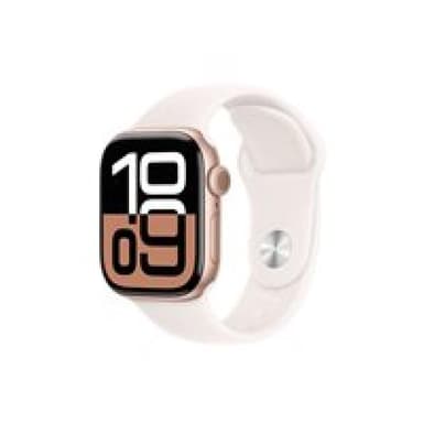 APPLE Watch Series 10 GPS + Cellular 42mm Rose Gold Aluminium Case with Light Blush Sport Band - S/M Telefonie