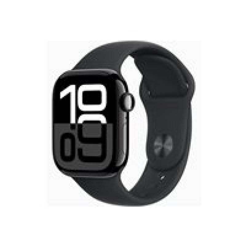 APPLE Watch Series 10 GPS + Cellular 42mm Jet Black Aluminium Case with Black Sport Band - S/M Telefonie