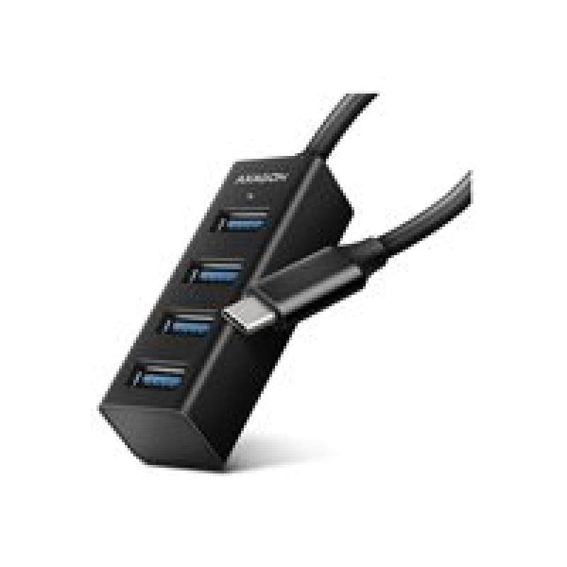 AXAGON HUE-M1C Schnittstellen-Hub USB 3.2 Gen 1 (3.1 Gen 1) Type-C 5000 Mbit/s Schwarz
