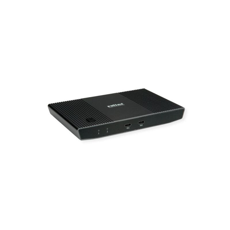 ROLINE KVM Switch, HDMI 4K, USB, 1 User - 2 Mobilgeräte