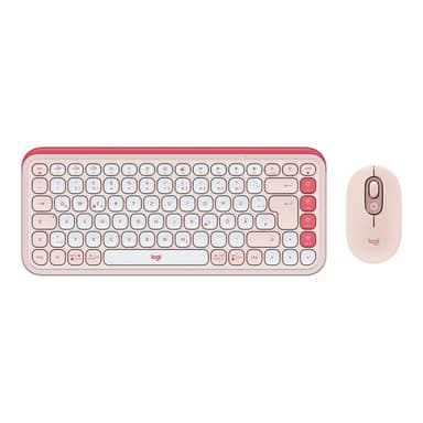 LOGITECH POP ICON COMBO - ROSE - DEU