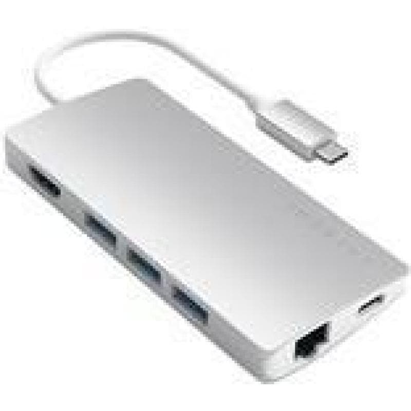 SATECHI Type-C Multi-Port Hub 4K Ethernet V2 silver