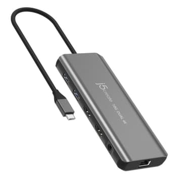J5 CREATE JCD398-N laptop-dockingstation & portreplikator Kabelgebunden