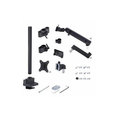 STARTECH.COM Monitortischhalterung fur 3 Monitore 68,58cm 27Zoll VESA 75x75/100x100 Höhenverstellbar