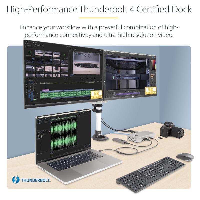 STARTECH.COM Thunderbolt 4 Docking Station Multi Monitor Dock for 4monitors 2x HDMI-2x DP
