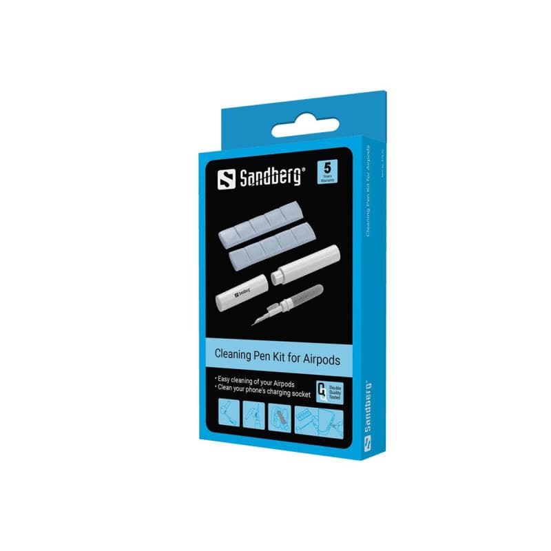 SANDBERG - Reinigungssatz für kabellose Kopfhörer - für Apple AirPods; AirPods Pro (470-32)