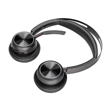 HP Poly Voyager Focus 2 USB-C-Headset incl. Ladestation + Adapter USB-C/ -A