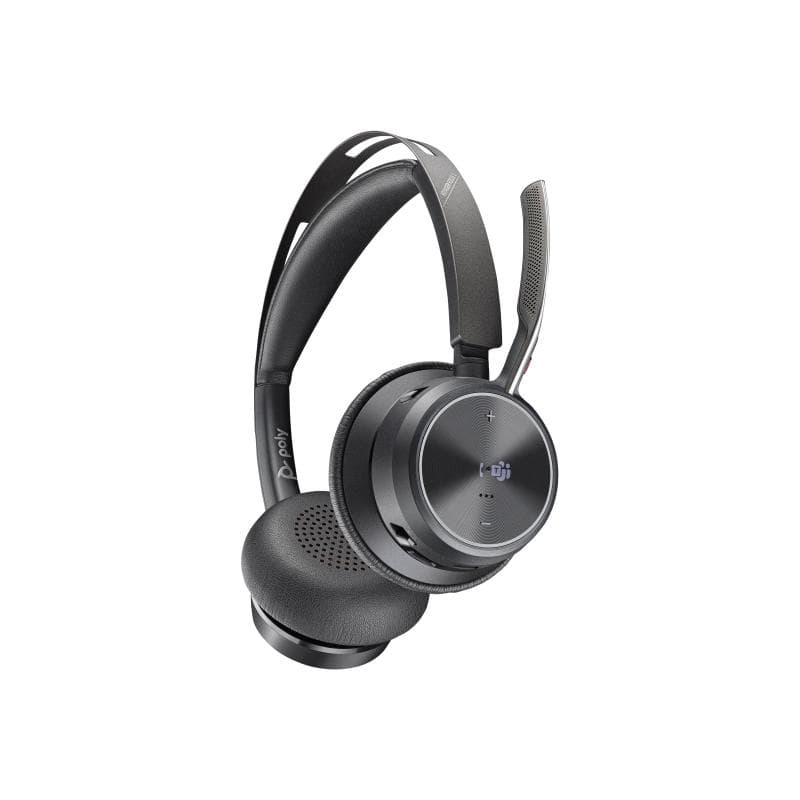 HP Poly Voyager Focus 2-M USB-C-Headset incl. Ladestation + Adapter USB-C/ -A, MS-Teams kompatibel