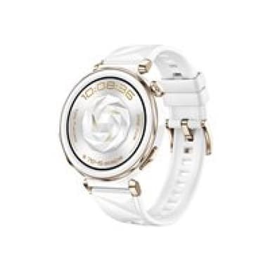 HUAWEI Watch GT5 PRO 42mm (Jana-B29F) (weiß, Gehäuse aus Keramik, weißes Fluorelastomer-Armband)