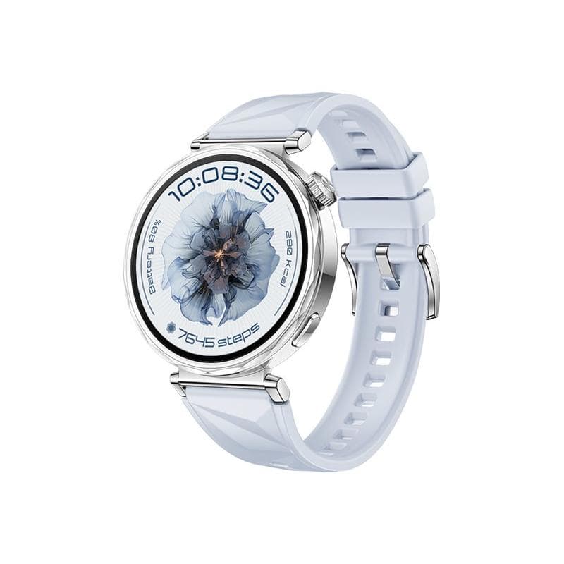 HUAWEI Watch GT5 41mm (Jana-B19FC) (grau, blaues Fluorelastomerarmband)