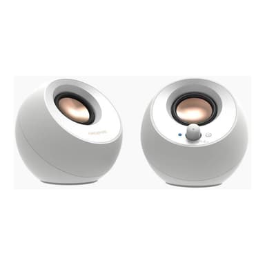 CREATIVE LABS Pebble V3 (weiß, Bluetooth, USB-C, Klinke)