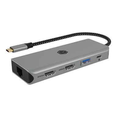 RAIDSONIC IB-DK4012-CPD (aluminium, HDMI, USB-A, DisplayPort, SD/microSD-Kartenleser)