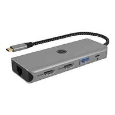 RAIDSONIC IB-DK4012-CPD (aluminium, HDMI, USB-A, DisplayPort, SD/microSD-Kartenleser)