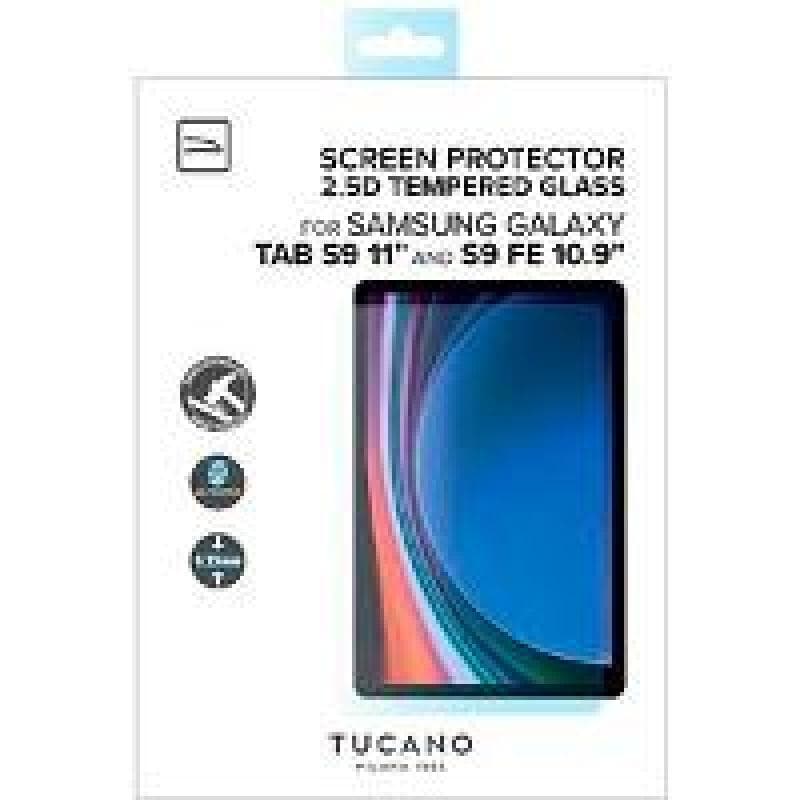 TUCANO Schutzfolie aus gehärtetem Glas für Samsung Tab S9 FE klar