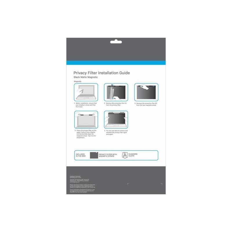 ESTUFF Blickschutzfilter für Notebook - 2-Wege - entfernbar - magnetisch - 40.6 cm (16″)