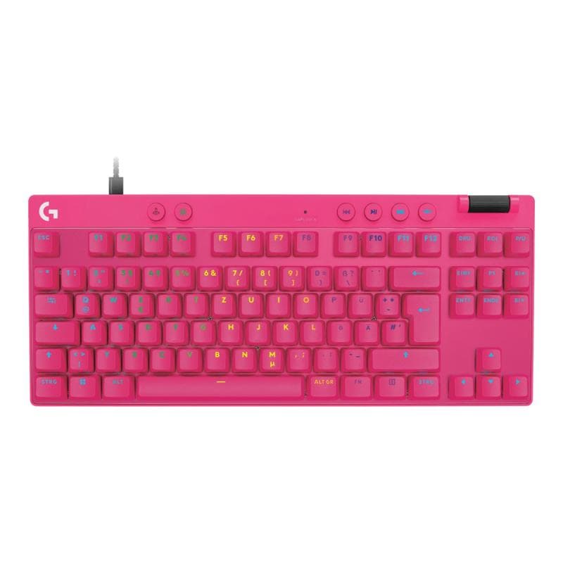 LOGITECH PRO X TKL RAPID Keyboard Magenta DE