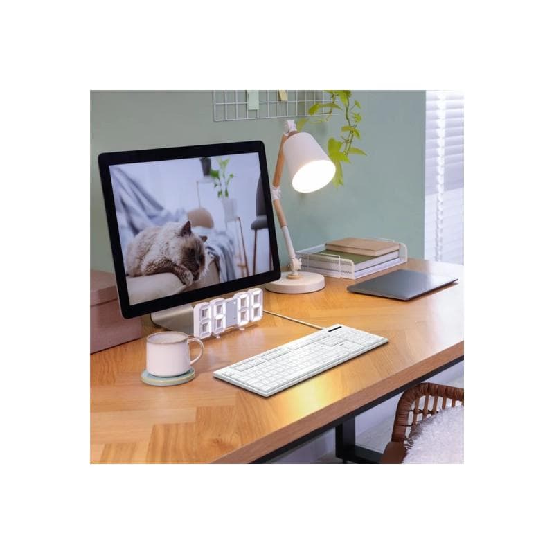 HAMA USB-Tastatur CK-200 kabelgebunden 8 Media-Tasten Weiss QWERTZ DE (00173053)
