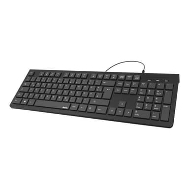 HAMA Basic-Tastatur KC-200, Schwarz, QWERTY, UKR (89182681)