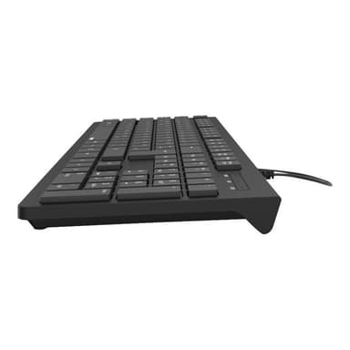 HAMA Basic-Tastatur KC-200, Schwarz, QWERTY, UKR (89182681)