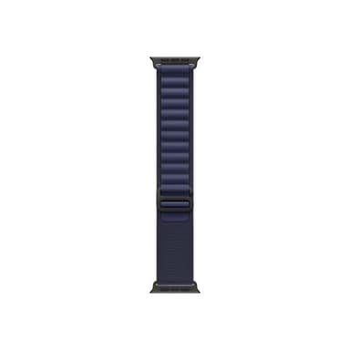 APPLE - Loop für Smartwatch - 49 mm, schwarze Titanfassung - Größe S - marineblau (MYPW3ZM/A)