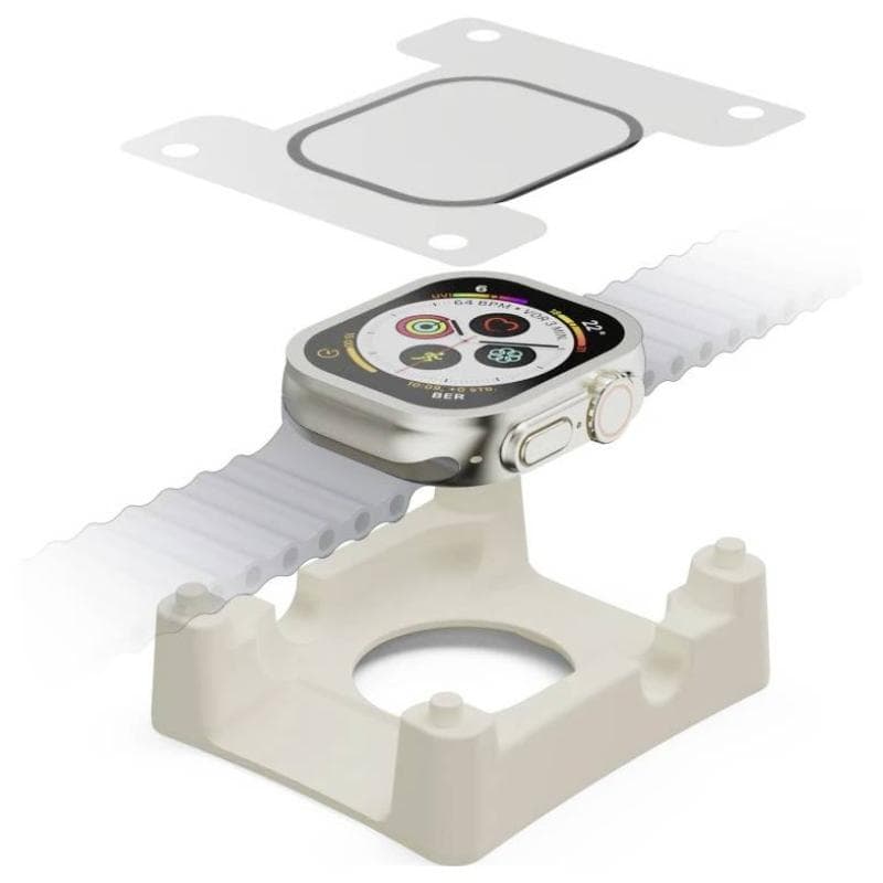 HAMA Displayschutz Super Hybrid f Apple Watch Ultra/Ultra 2, 49mm,Montagehilfe (00222771)