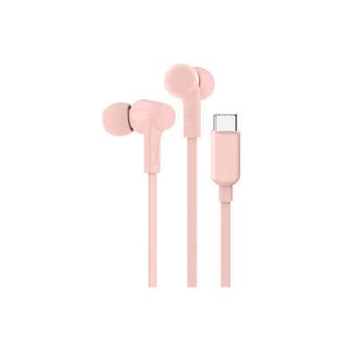 BELKIN Rockstar In Ear Kopfhörer Kabel, USB-C, rosa