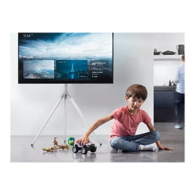 ONE FOR ALL 65″ TV Stand Tripod Metal Cool white TV-Standfuß Höhenverstellbar, Schwenkbar 81,3