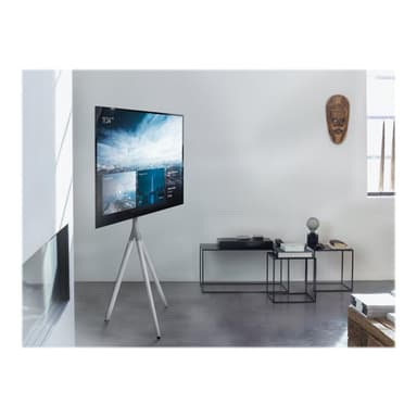 ONE FOR ALL 65″ TV Stand Tripod Metal Cool white TV-Standfuß Höhenverstellbar, Schwenkbar 81,3