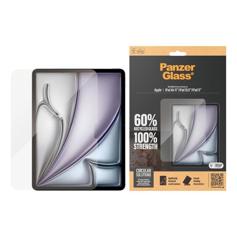 PANZERGLASS Displayschutzglas Ultra-Wide Fit Apple iPad Air 11″ (2024) & iPad 10,9″ (2022)