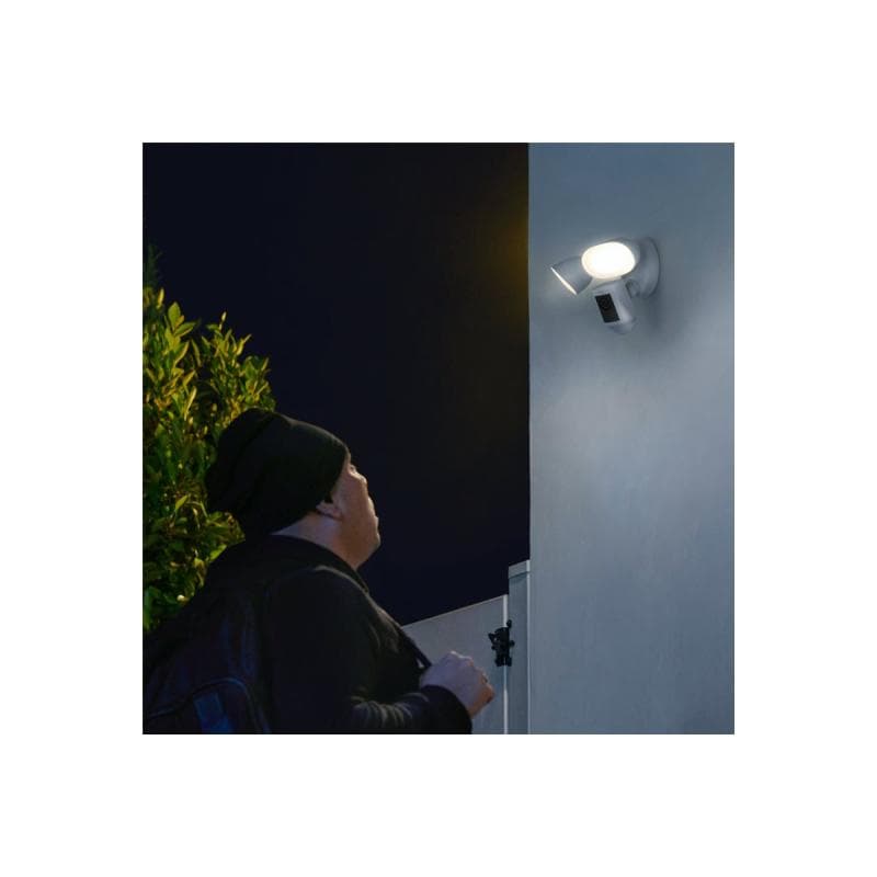 RING Floodlight Cam Wired Pro - 2024 weiß