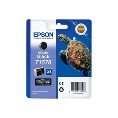 EPSON T1578 - 25.9 ml - XL - mattschwarz - original - Blisterverpackung - Tintenpatrone - für Stylus
