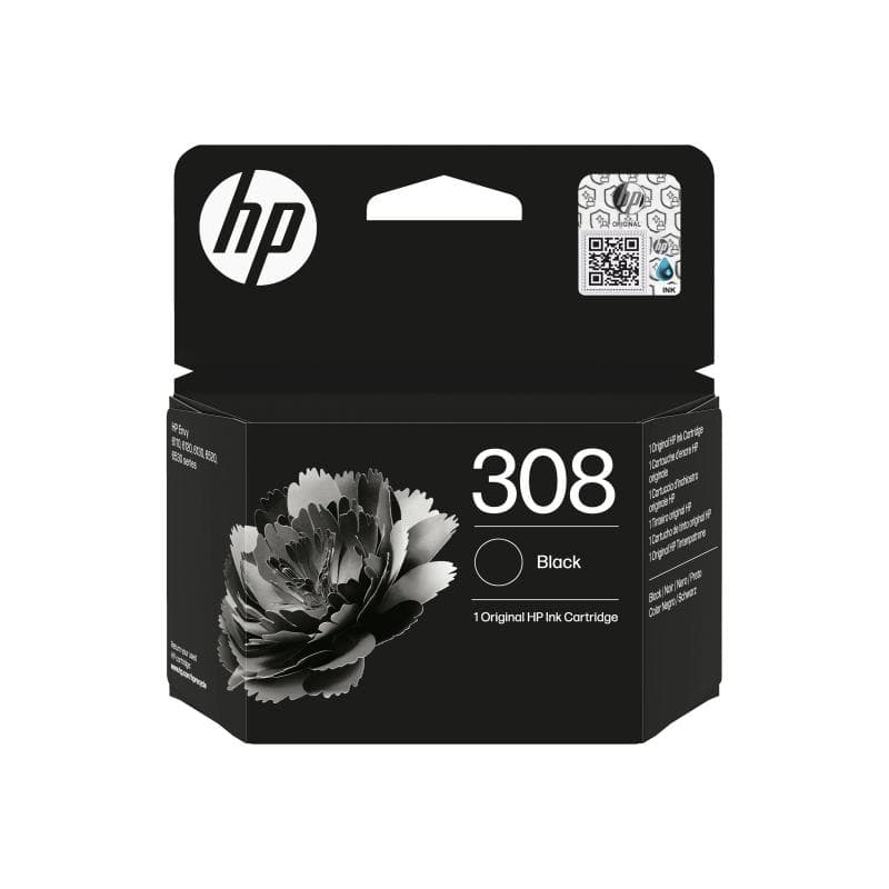 HP 308 Black Original Ink Cartridge (7FP21UE#CE1)