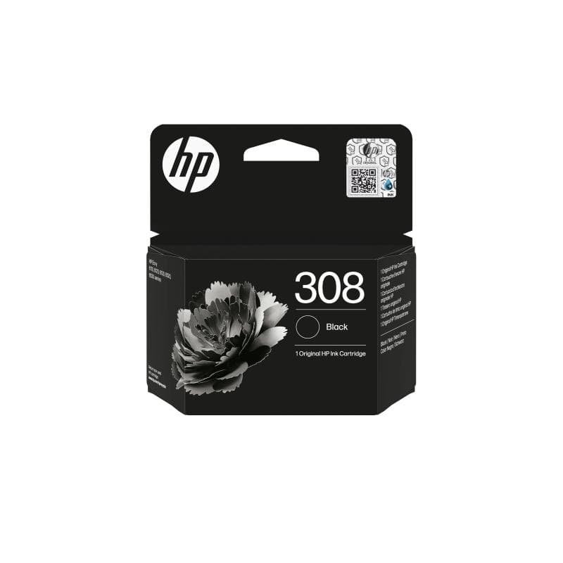 HP 308 Black Original Ink Cartridge (7FP21UE#CE1)
