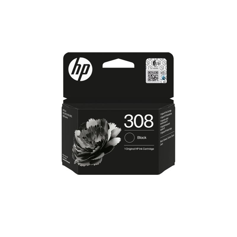 HP 308 Black Original Ink Cartridge (7FP21UE#CE1)