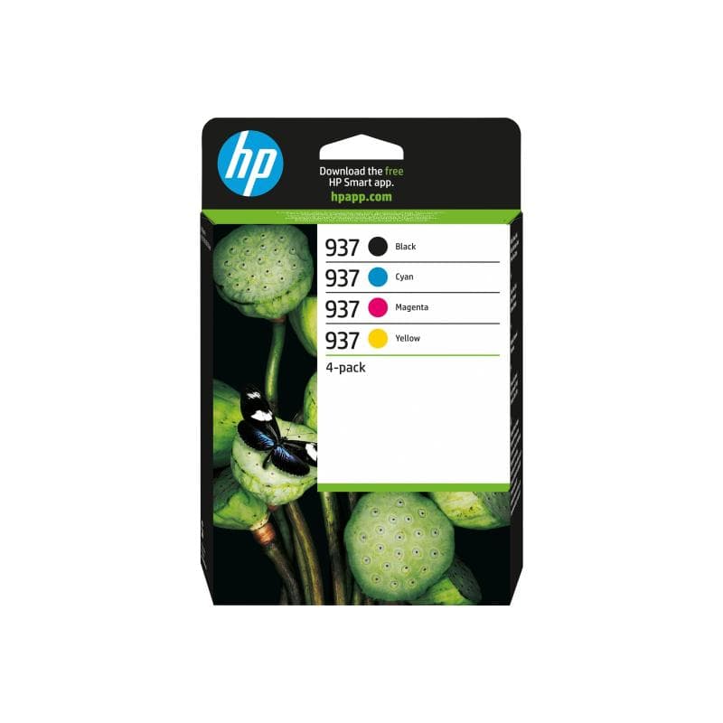 HP 937 - 4er-Pack - Schwarz, Gelb, Cyan, Magenta - original - Tintenpatrone