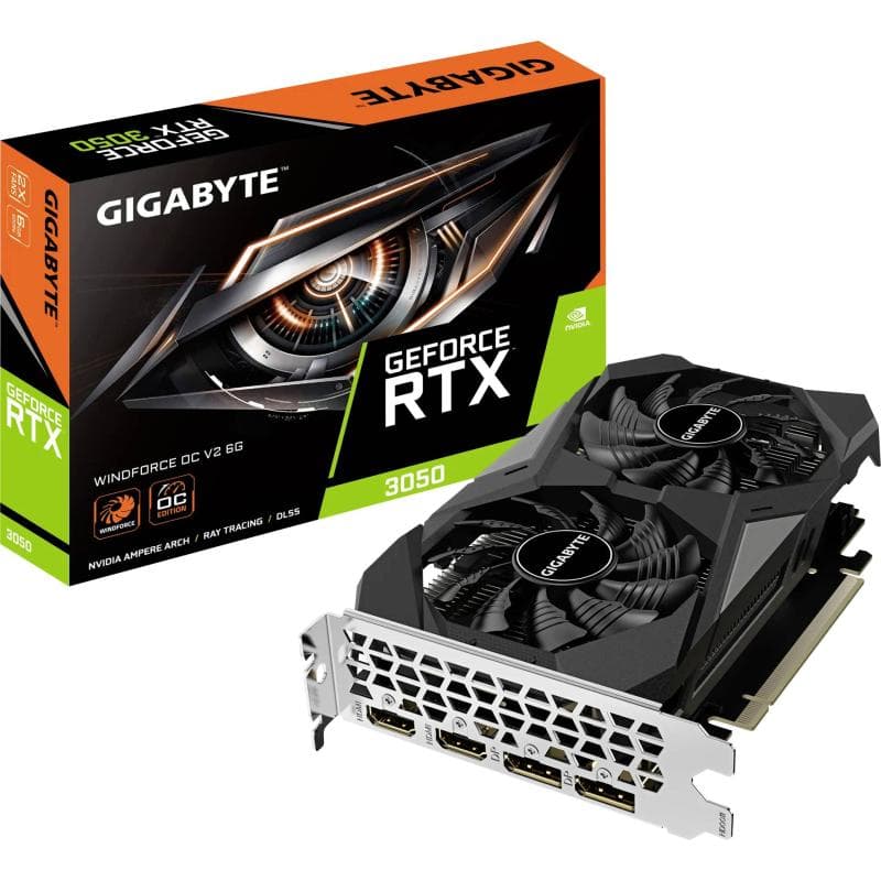 GIGABYTE GeForce RTX 3050 WINDFORCE OC V2 6GB