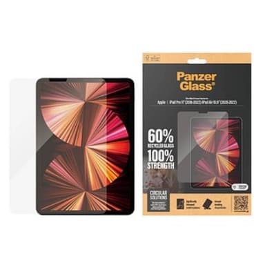 PANZERGLASS Displayschutz iPad Pro 11'' 2018-2022 | iPad Air 10.9'' 2020-2022 | Ultra-Wide Fit