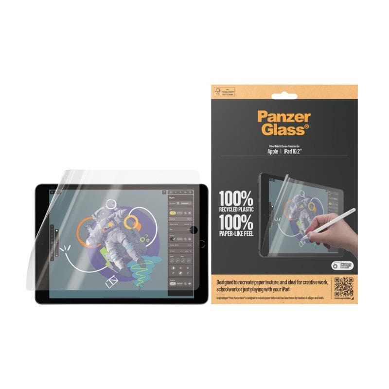 PANZERGLASS GraphicPaper Displayschutz iPad 10.2″ | Ultra-Wide Fit (2843)