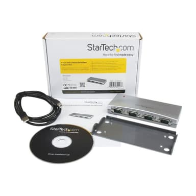STARTECH.COM 4-Port USB auf RS232 Seriell DB9 Adapter Hub