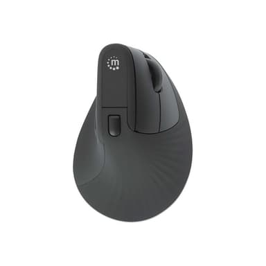 MANHATTAN Ergonomisch Vertikale Funkmaus USB-A schwarz